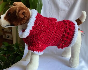 Christmas Hooded Dog Sweater