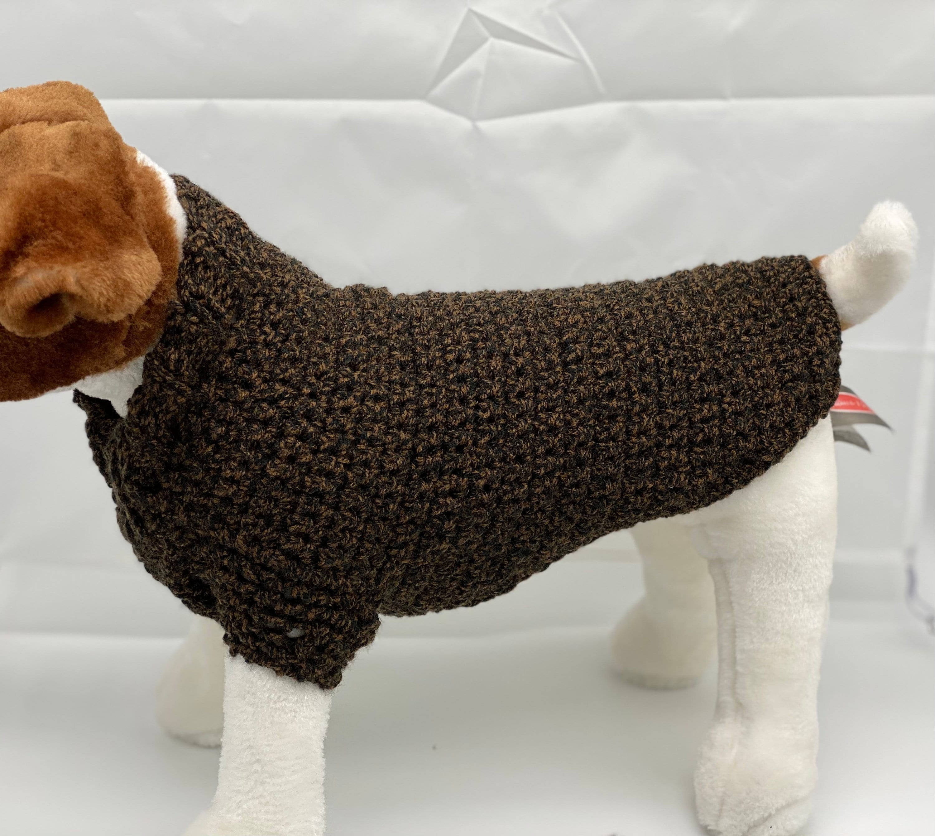 Beautiful Brown and Black Dog Sweater With Matching Poo Bag Etsy UK