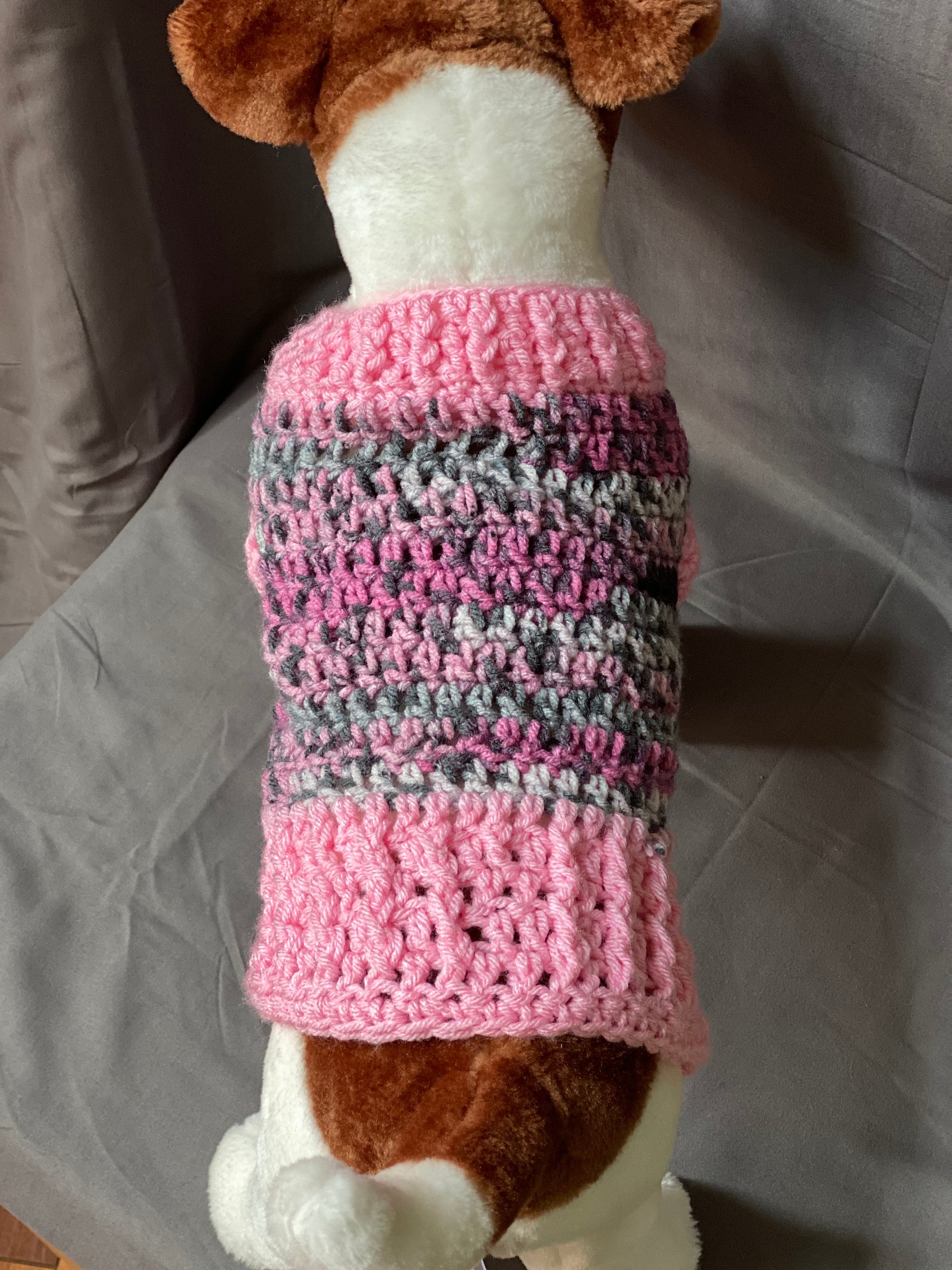 Pink Dog Sweater Etsy