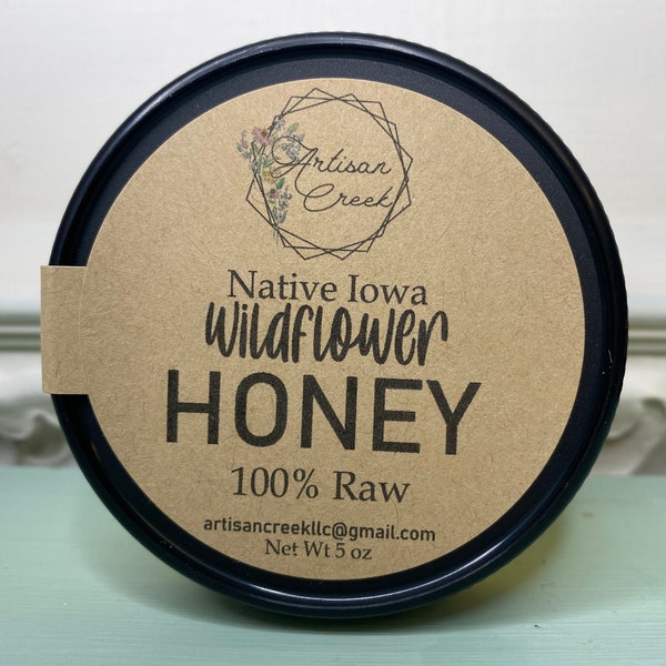 Natural Iowa Wild Flower Honey - Raw & Unfiltered