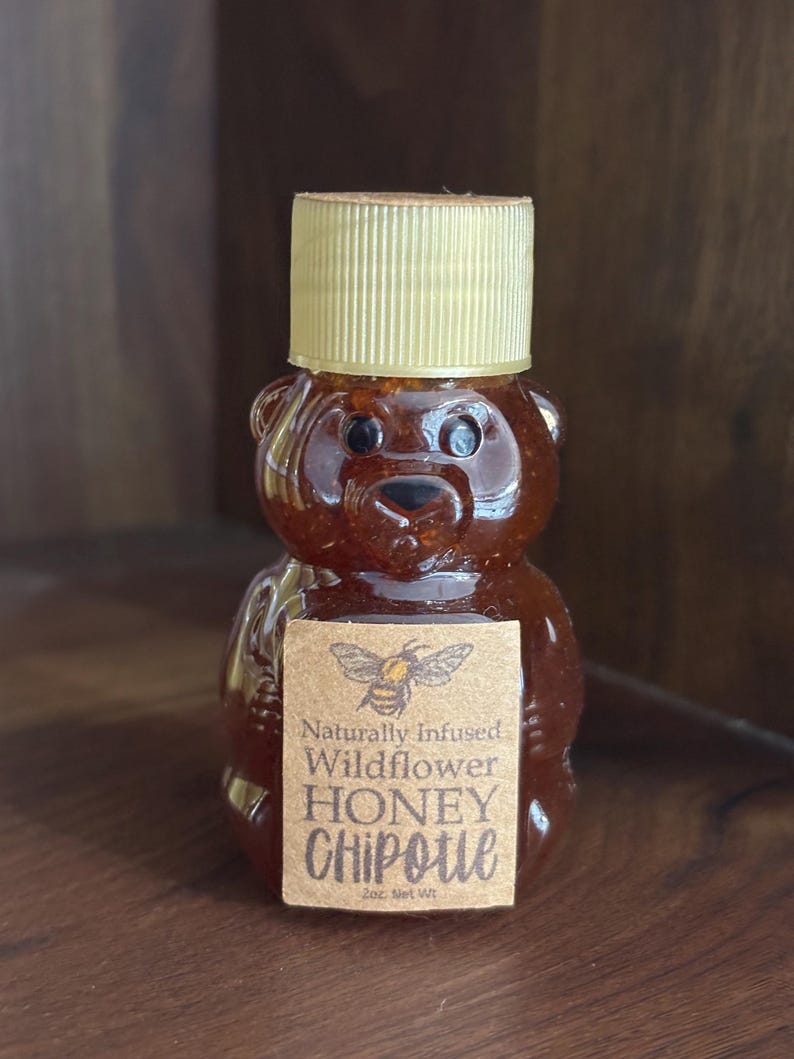 Mini 2oz Honey Bear-22 Flavors to Choose From, Tiny Honey Bear Gift, Naturally Infused Honey, Party Favors, Wedding Favors, Stocking Stuffer image 11