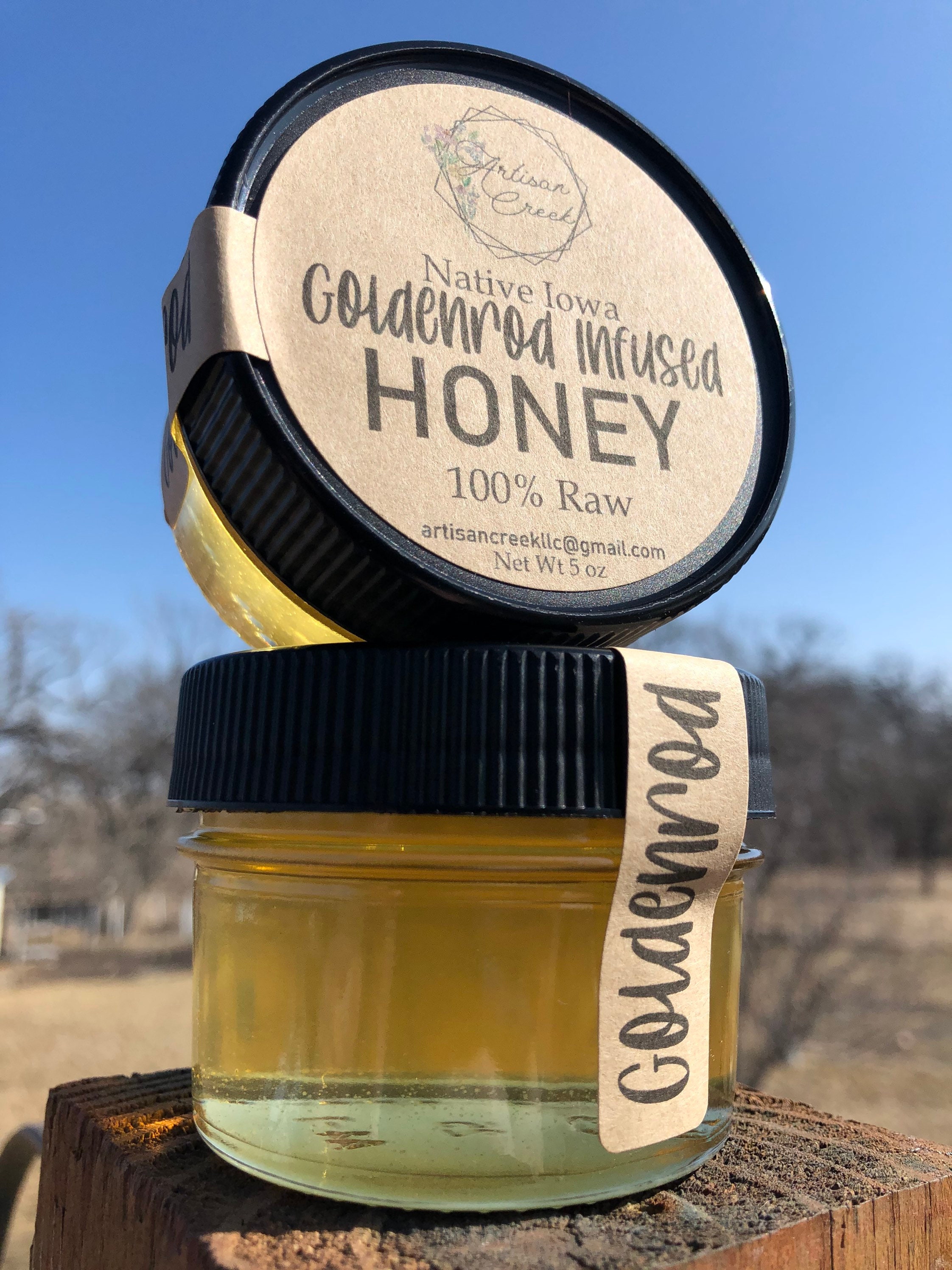 Goldenrod Infused Honey All Natural Raw Unfiltered Small Etsy Australia