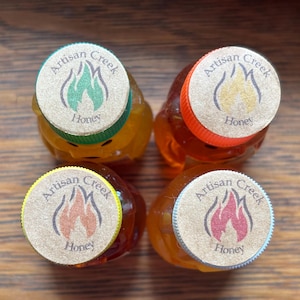Mini 2oz Honey Bear-22 Flavors to Choose From, Tiny Honey Bear Gift, Naturally Infused Honey, Party Favors, Wedding Favors, Stocking Stuffer image 15