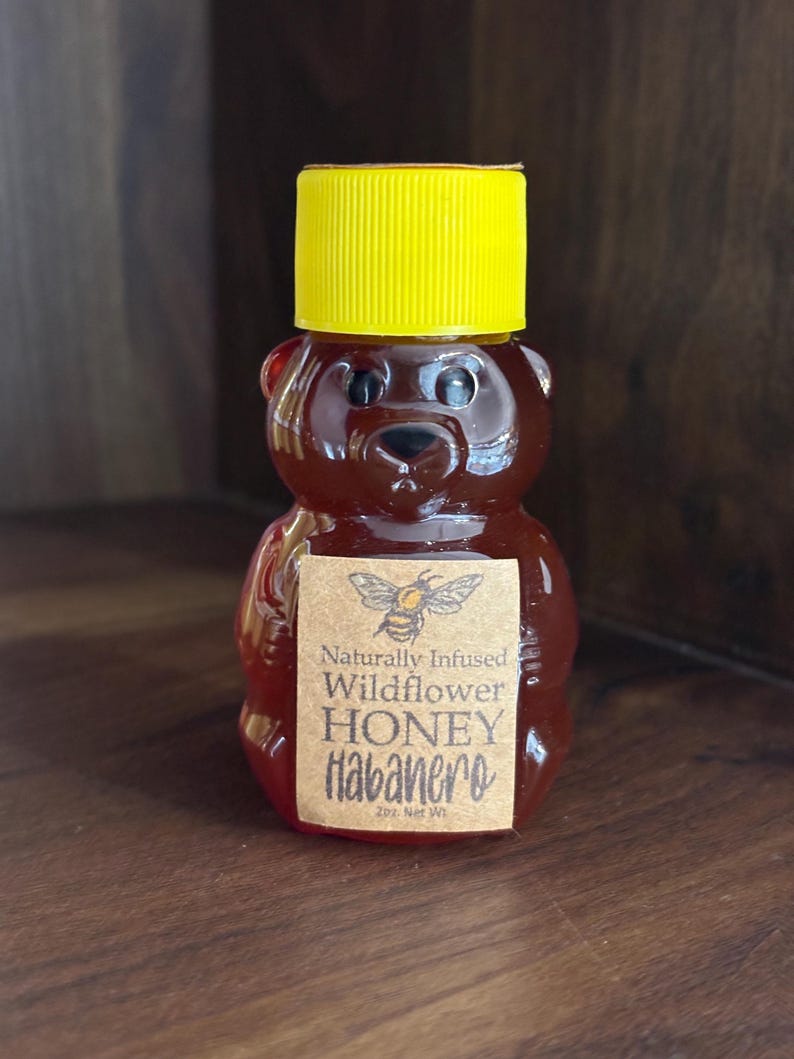 Mini 2oz Honey Bear-22 Flavors to Choose From, Tiny Honey Bear Gift, Naturally Infused Honey, Party Favors, Wedding Favors, Stocking Stuffer image 8