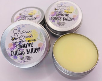 Cuticle Butter-Tangerine Butter, Natural Cuticle Cream, All-Natural Ingredients, Jojoba Oil, Almond Oil