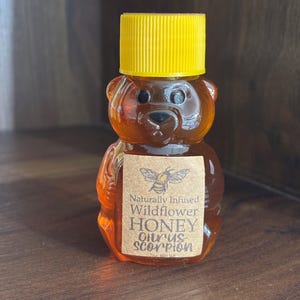 Mini 2oz Honey Bear-22 Flavors to Choose From, Tiny Honey Bear Gift, Naturally Infused Honey, Party Favors, Wedding Favors, Stocking Stuffer image 12