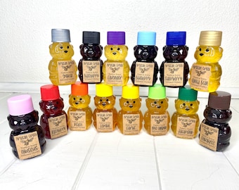 Assorted Honey Bears - Honey Bear Gift Box, Infused Honey, Mini 2oz Honey Bear Sampler