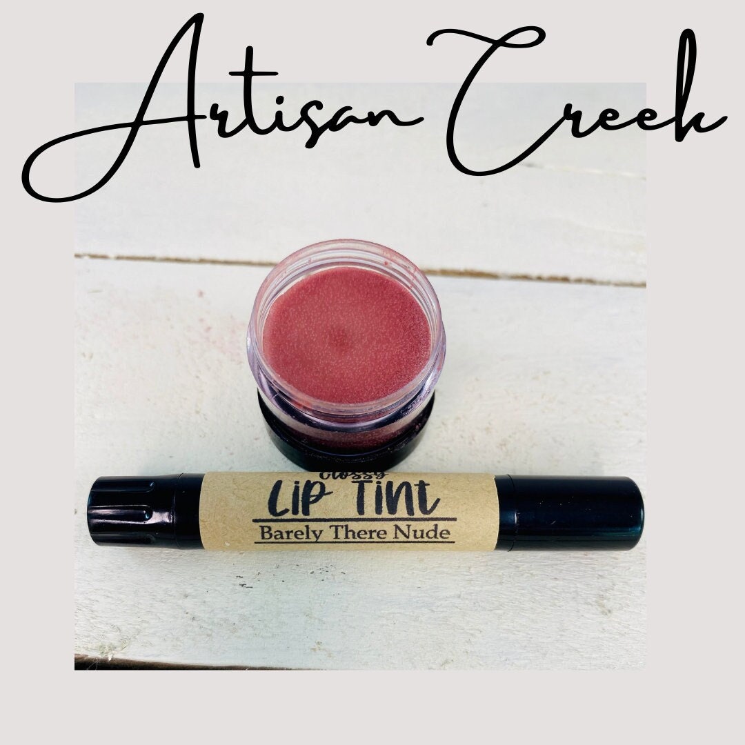Barely There Nude LIP TINT, Natural Shea Butter and Beeswax Lip Gloss ...
