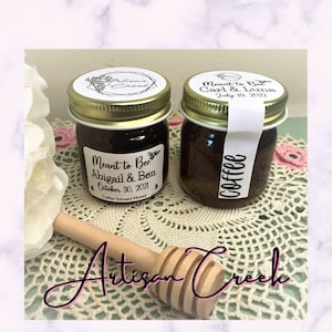 PERSONALIZED Infused Honey Wedding Favors - 59 Flavors of Bridal Shower Favor, Wedding Favors for Guests