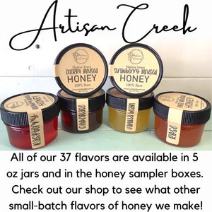 Jalapeño Infused Honey Jar All Natural, Raw, Unfiltered, Small Batch Flavored Honey from Artisan Creek Apiary image 4