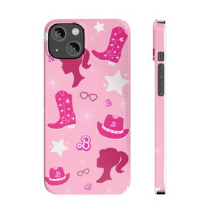 Pink girl Slim Phone Cases