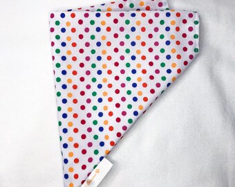 Polka Dot Handmade Dog Bandana - Matching Collar and Bow tie available!! - Polka Dot - Spots - Multi coloured