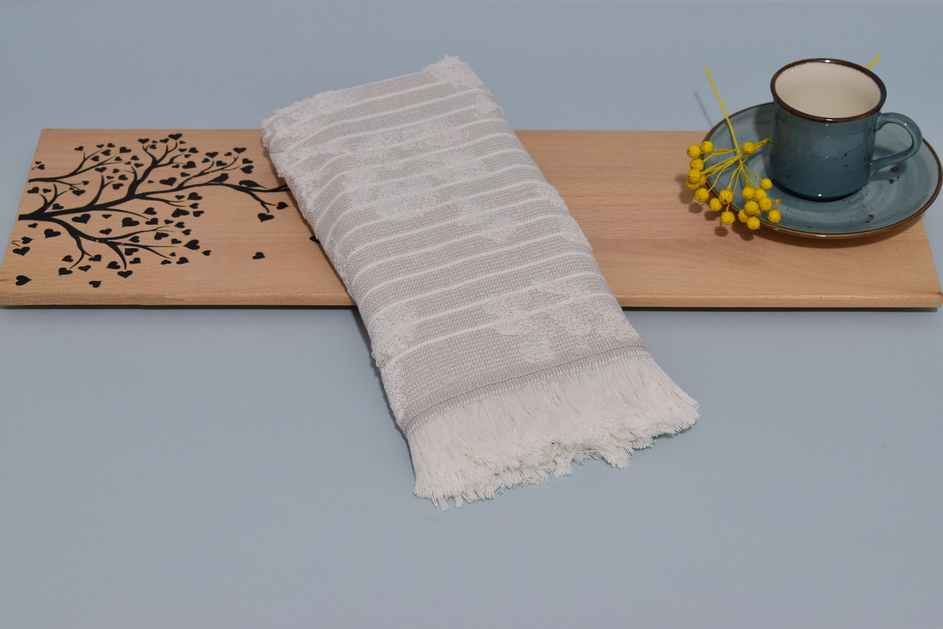 Patterned Guest Napkin Organic Cotton Terry Kitchen Decor Etsy