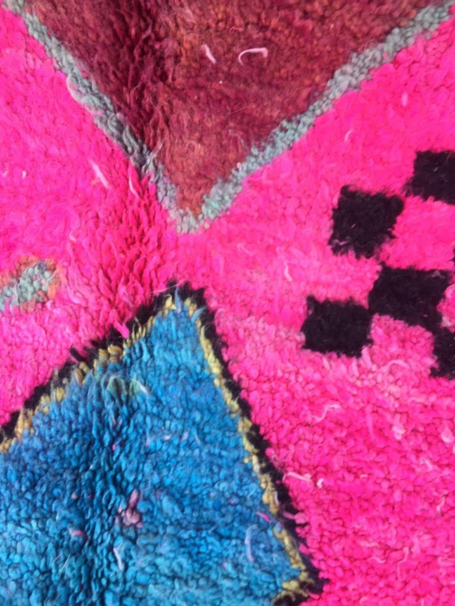 Boujad rug 5x8 Pink moroccan rug Hot pink rug 5x8 rug Etsy