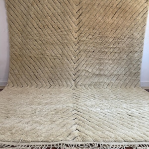 Custom moroccan rug - wool rug - handmade rug - Moroccan rug - Shag rug - Sheepskin rug - Berber rug- Moroccan home decor - Beni merirt rug