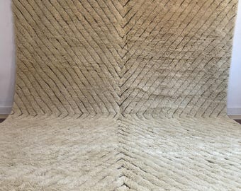 Custom moroccan rug - wool rug - handmade rug - Moroccan rug - Shag rug - Sheepskin rug - Berber rug- Moroccan home decor - Beni merirt rug