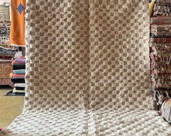 Vloerkleed in wol en jute, handgeweven, ishaan touwbeige/ecru Am.Pm | La Redoute