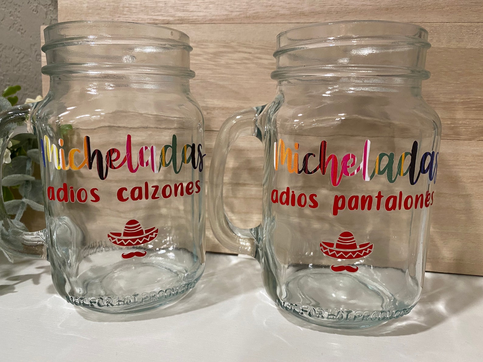Micheladas Mason Jar cup set of 2 Etsy
