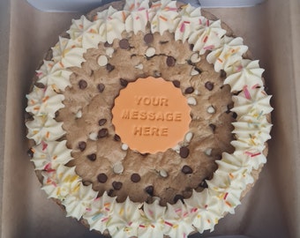 Personalised Giant Cookie | Double Chocolate Chip Cookie | Chewy Soft Cookie | Birthday Gift | Thank You | Thinking Of You | Congratulations