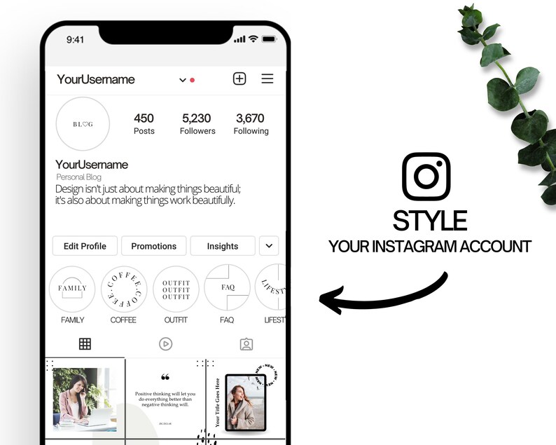 Minimalist Instagram Story Covers. Instagram Highlight Covers. Modern ...
