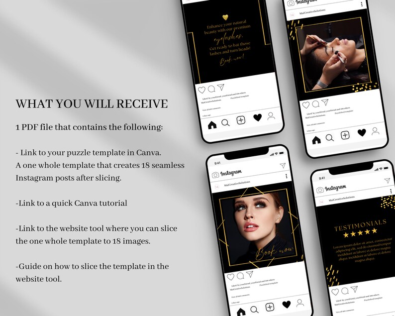 Lash Instagram Puzzle Feed Template Lash Technician Instagram Etsy Lash Instagram Puzzle Feed Template Lash Technician Instagram Etsy