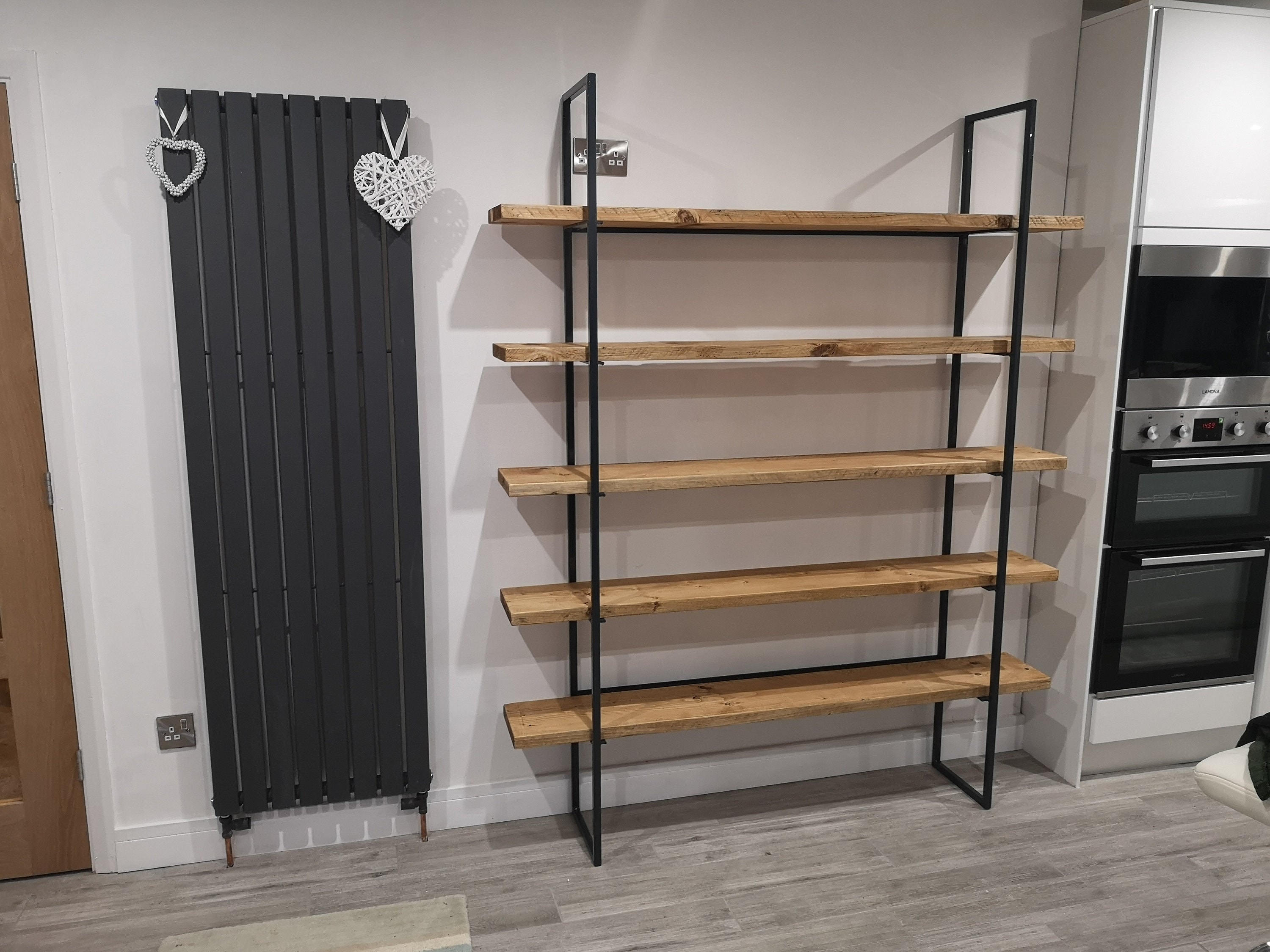 BOOKCASE SHELVING Industrial Rustic Farmhouse Bookshelf Book Shelves