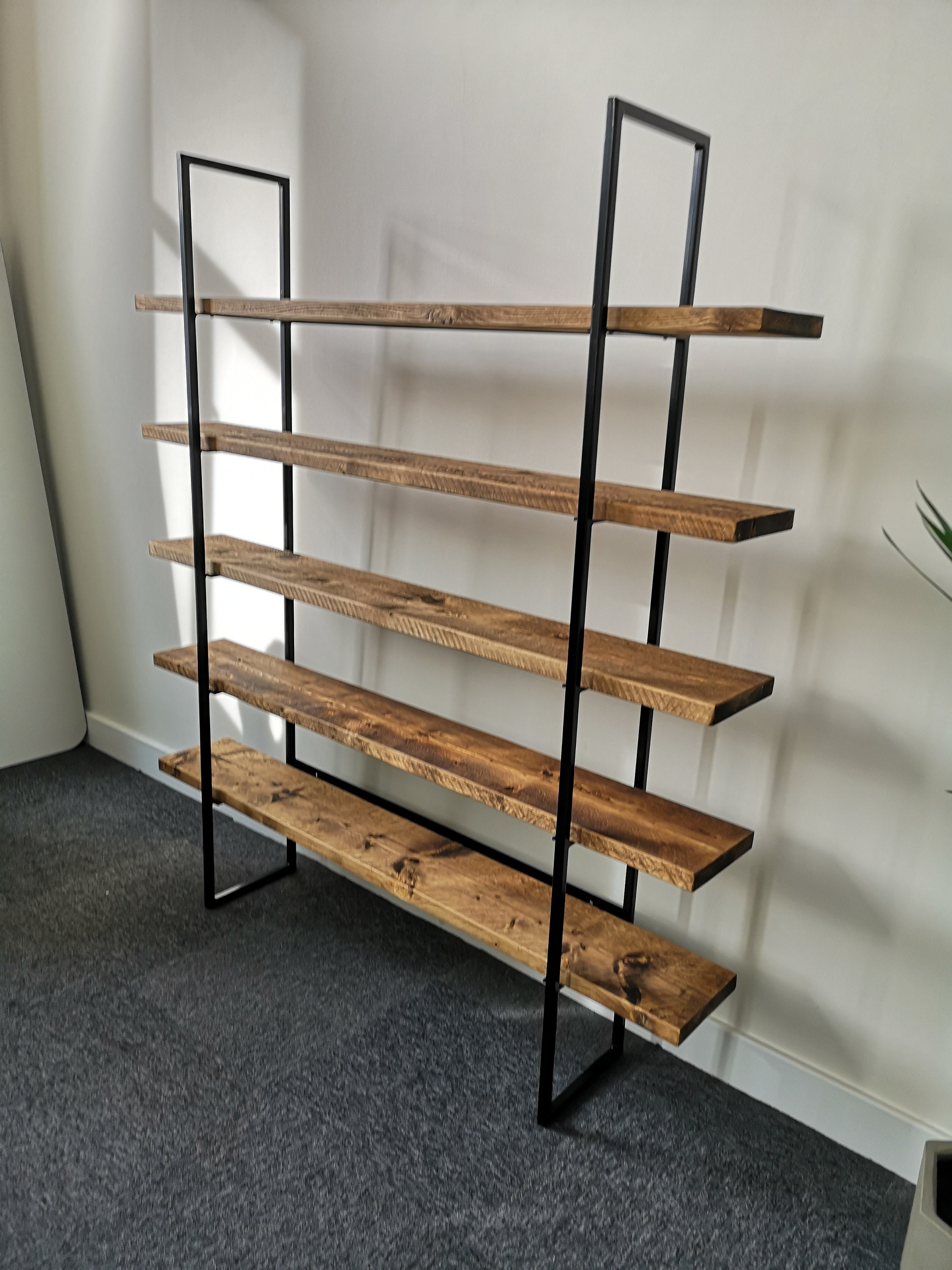 Industrial Steel Scaffold Board Shelving Bookcase Display Unit Etsy