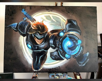 Acrylic Paintings Far All Geeks By Thegeekartiststore On Etsy