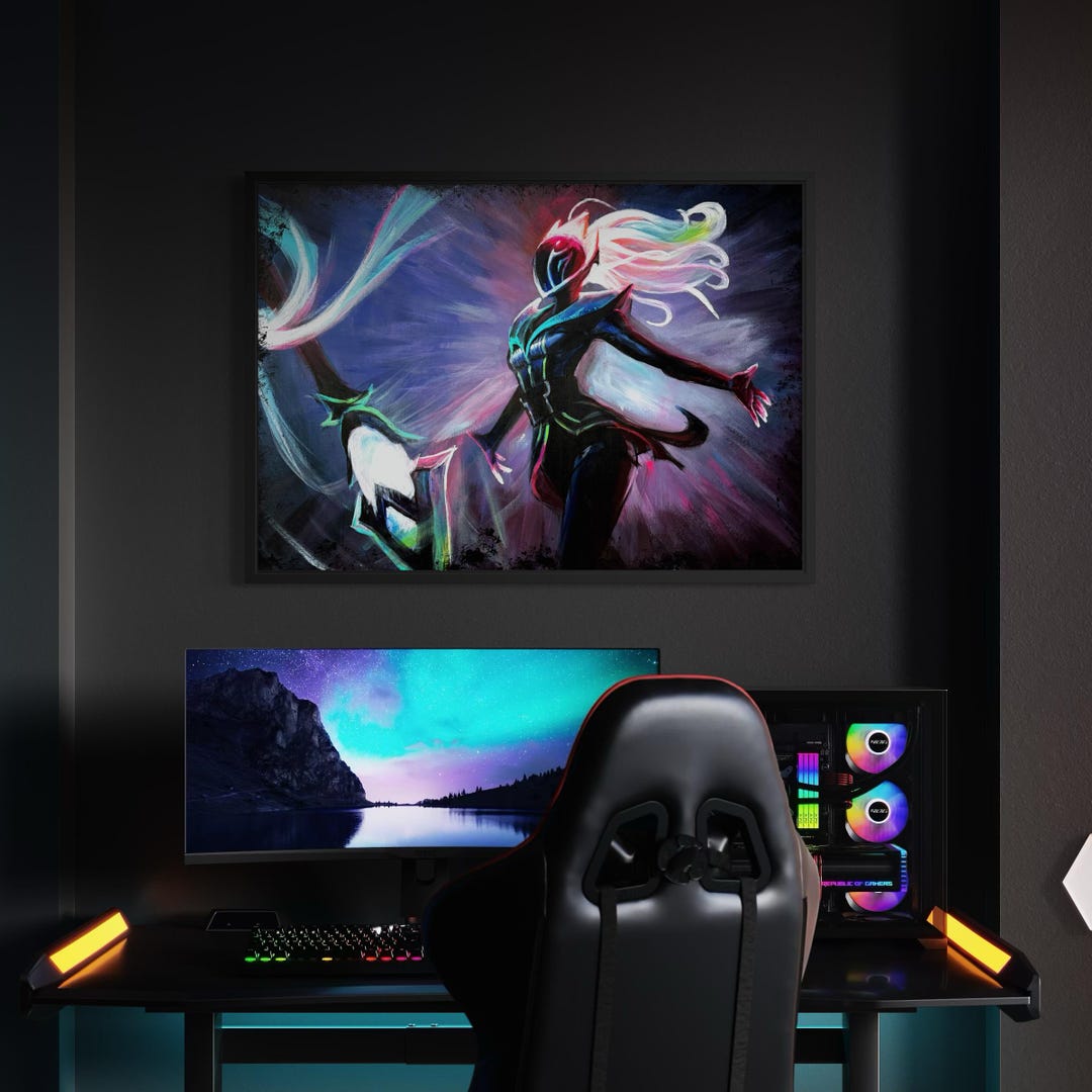 Lux League of Legends Fanart Original Acrylic Painting – Wall Art ...