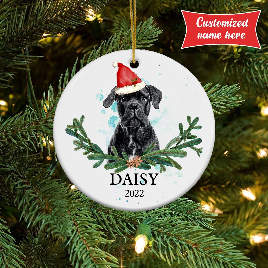 Cane Corso Christmas Ornament Cane Corso Xmas Gift Cane Etsy