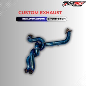 custom exhaust system twisted-model for Harley-davidson Sportster, touring, softail, dyna