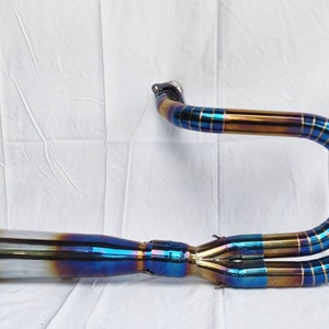 Custom Exhaust Fits For Harley Davidson DYNA Golden Blue Model
