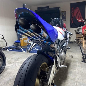 Full System Exhaust CBR 600 RR 2005-2006 Gold n Blue Color