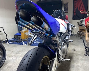 Full System Exhaust CBR 600 RR 2005-2006 Gold n Blue Color