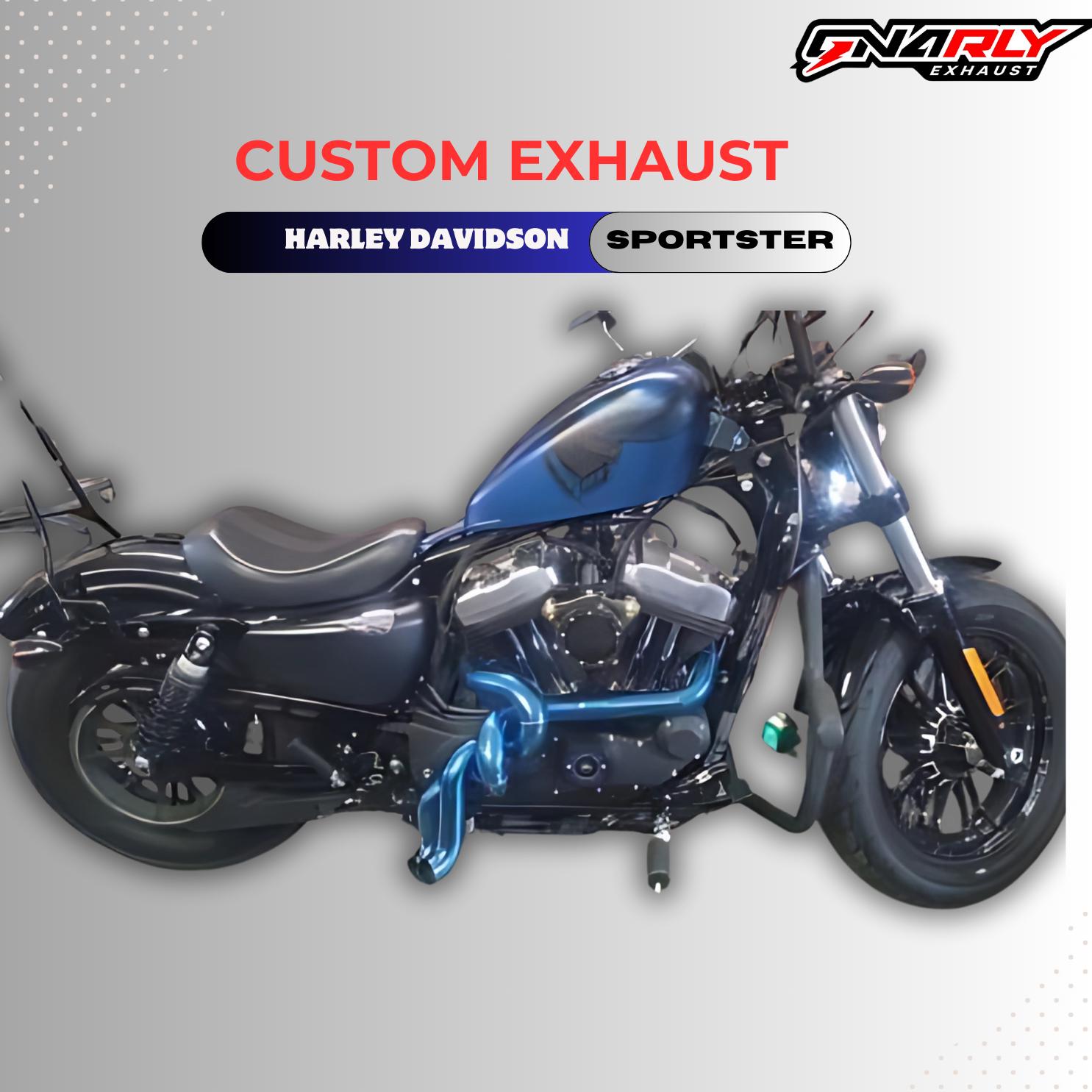 Sistema de escape personalizado modelo Twisted para Harley-Davidson  Sportster, Touring, Softail, Dyna - Etsy México, image size:1485x1485