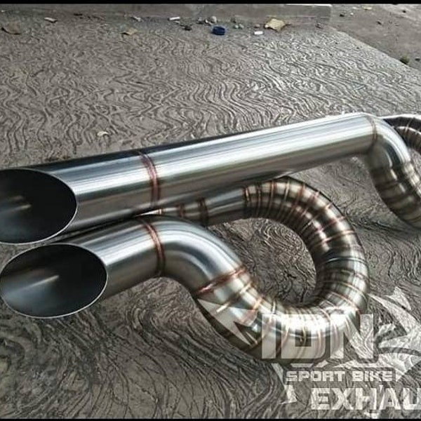 Double shotgun model exhaust for all harley-davidson sportster, touring, DYNA FXD/FXDWG, and softail, 1986-2020  series