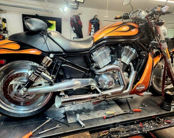 Sistema de escape artesanal Harley-Davidson V-Rod (personalizado, 2002-2017)