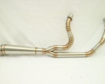 Custom Pie Cut Harley Exhaust Handmade Performance Pipe Street Glide Road Glide