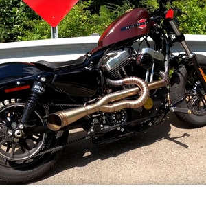 Custom Handmade Exhaust fits Harley Davidson Sportster 883, 1200, 48
