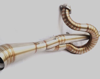 Custom Exhaust Two Into One Pipe Muffler fits Harley Sportster