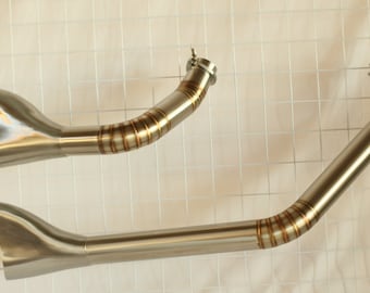 Custom Built Exhaust for Harley Shovelhead Engine – Vintage V-Twin Style