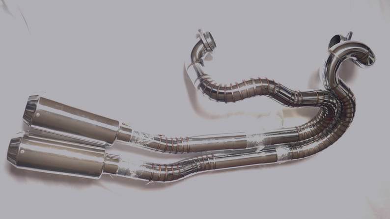 Harley V-rod Custom 2-into-2 Exhaust System 2002–2017 | Handmade ...