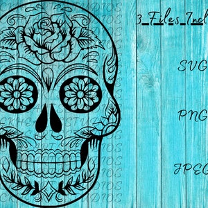 Sugar Skull PNG SVG JPEG