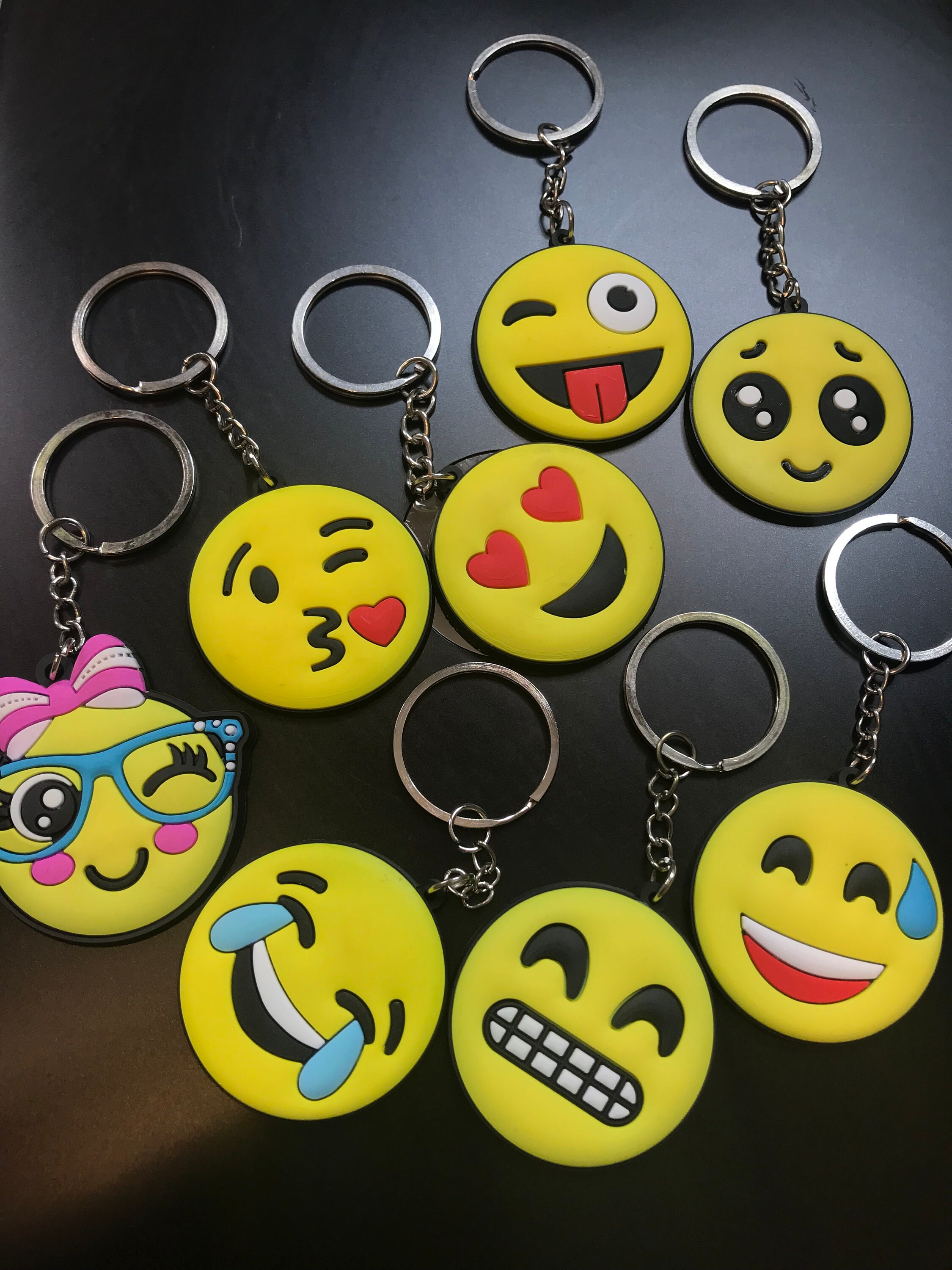 Emoji Keychain Etsy