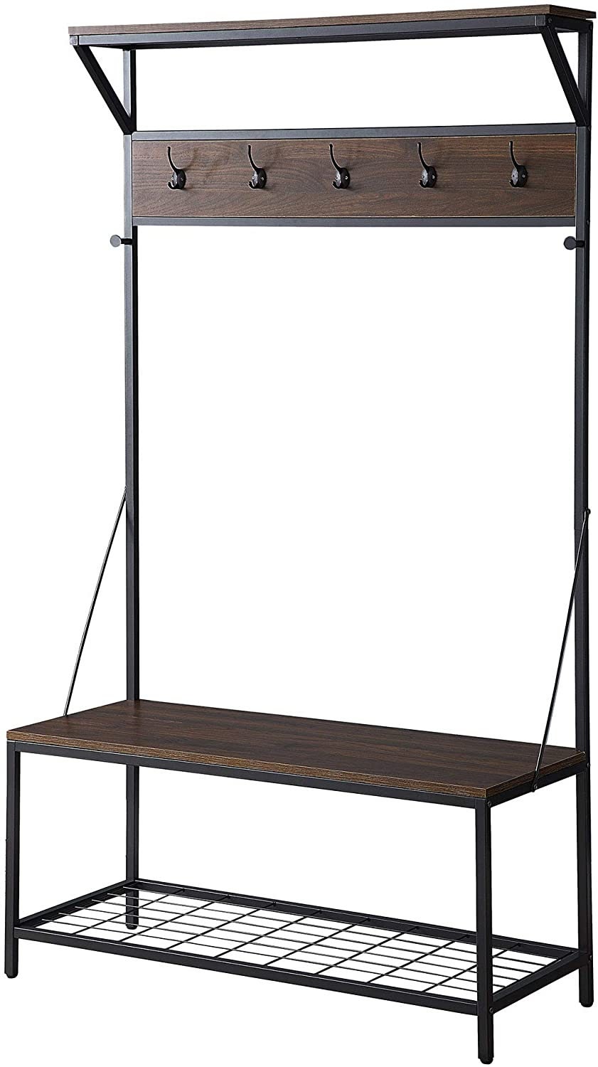 Árbol de la sala industrial para entrada rack de madera y | Etsy