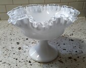 Fenton SilverCrest Ruffled Compote Bowl