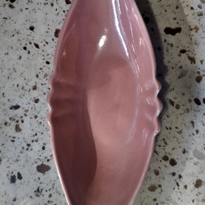 Vintage RedWing USA Rosey Pink and Grey console dish #1382