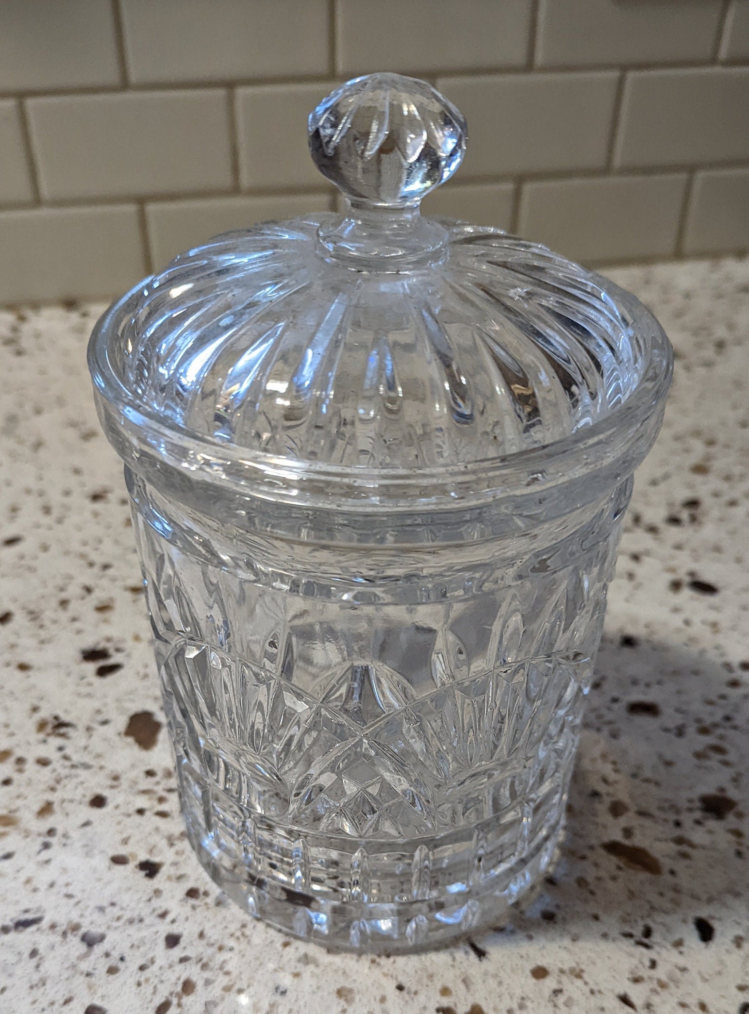 Crystalia Decorative Glass Candy Jar With Lid - Glass - 147 requests