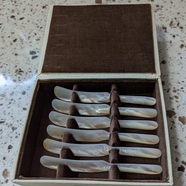 Case Mother of Pearl Knife Etsy