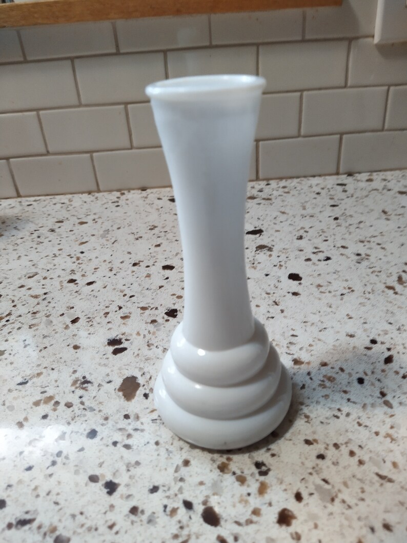 Vintage Randall Glass Co. Milk Glass 6 Bud Vase Etsy
